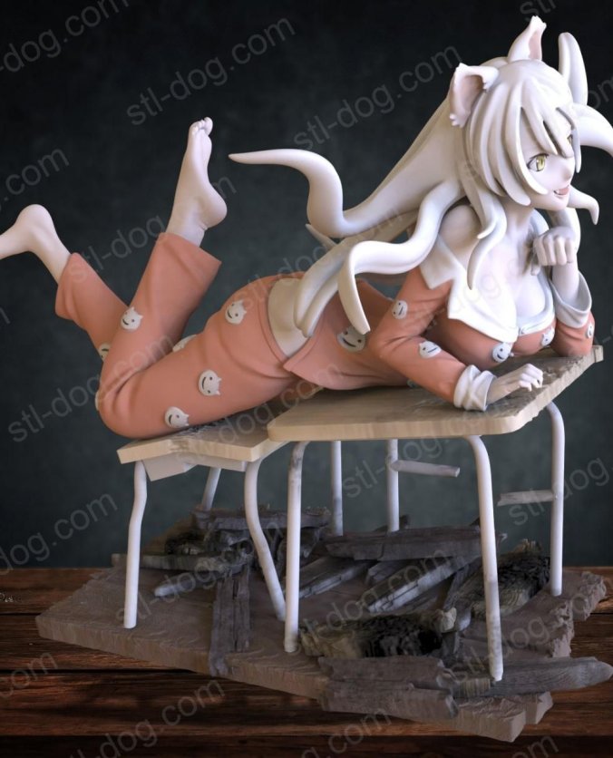 化物语 黑羽川 (Black Hanekawa) 3D打印图纸